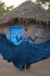 KA 1117 Rayon Mirror Work Navaratri Special Gown Wholesale Market In Surat